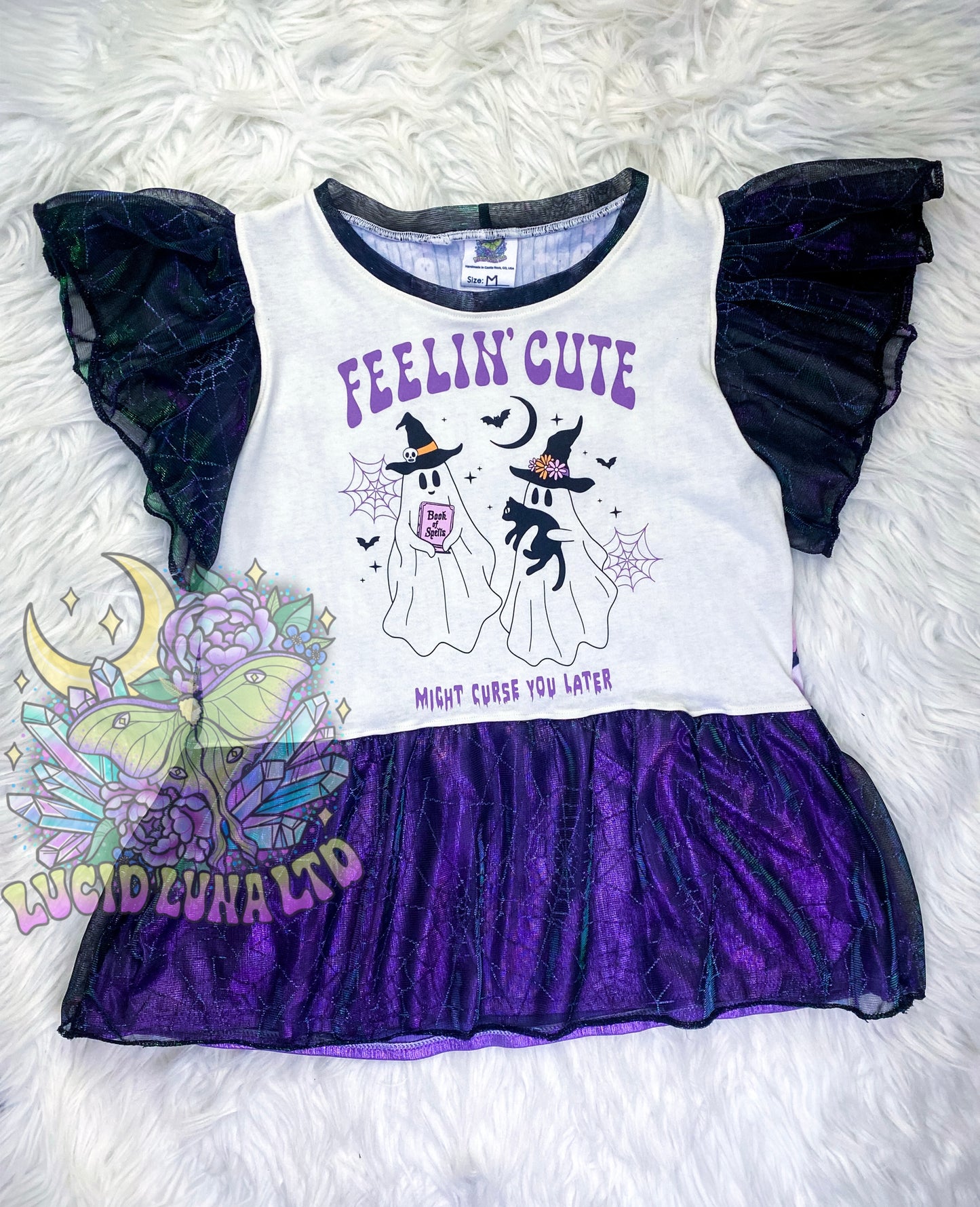 Women’s Flutter Sleeve Peplum Upcycle