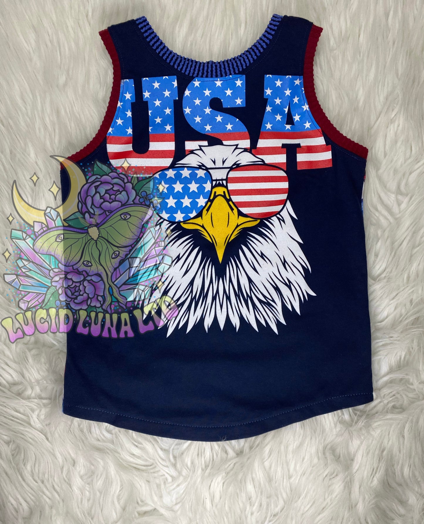 8y USA Muscle Tank Upcycle