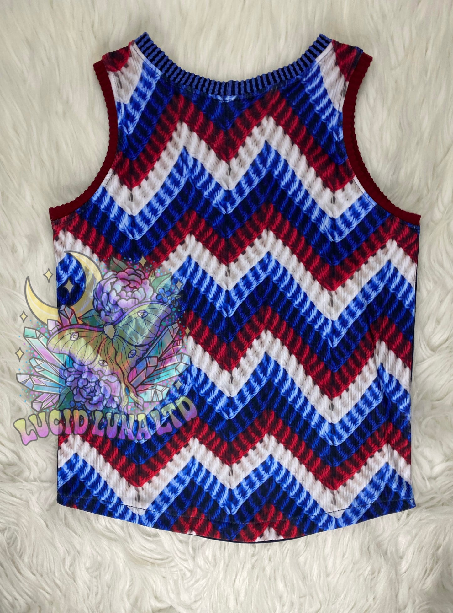 8y USA Muscle Tank Upcycle