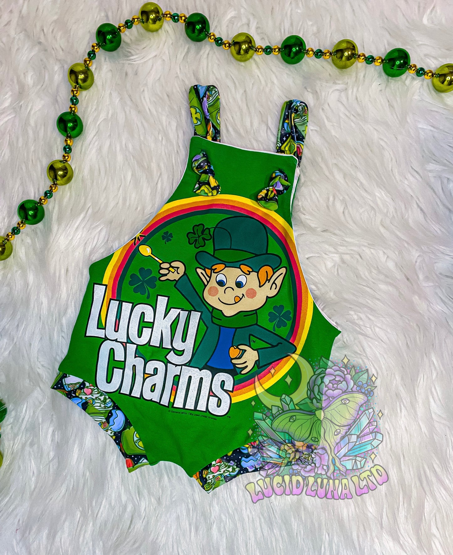 12/18m St. Patty's Overall Upcycle