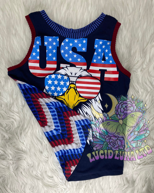 8y USA Muscle Tank Upcycle